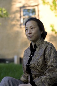 Wang Ping teaches creative writing in the English department. Photo: Macalester College /Sara Rubinstein