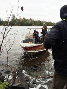 The evacuation of the Outing Club group underway. Photo courtesy of Shay Gingras ’17.