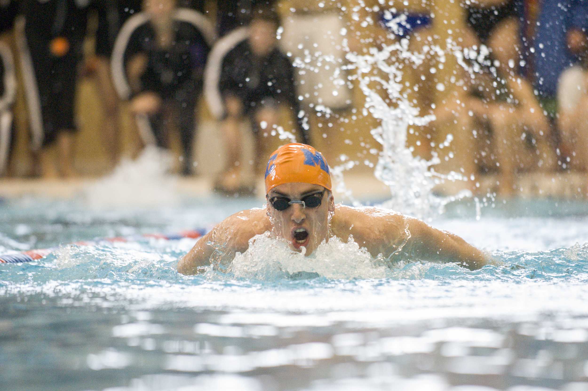 Led By First Year Ben Kromash Mens Swimming And Diving Team Competes