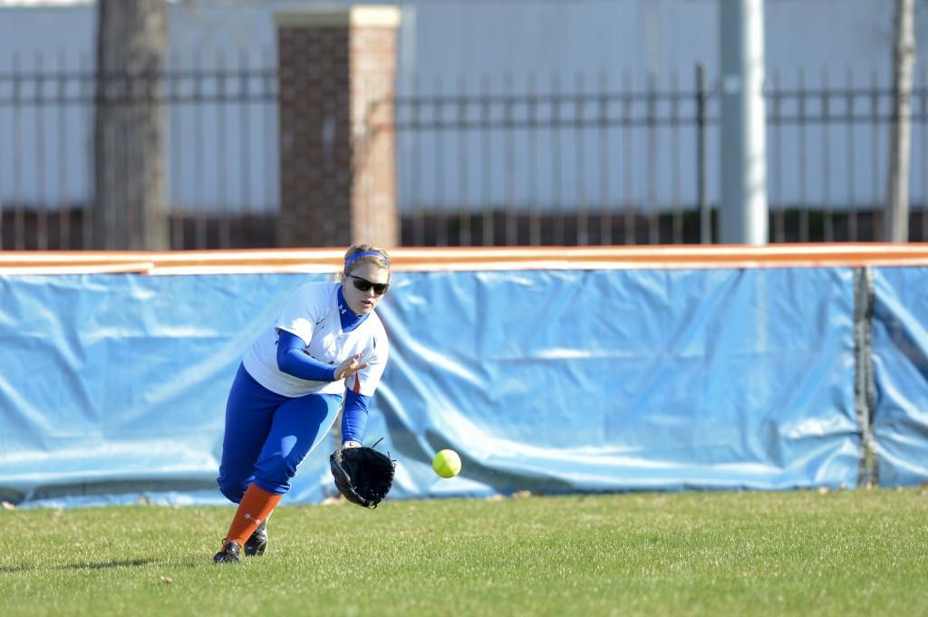 2012 Macalester Softball hosts Carleton and defeats them in the final inning

- Copyright Christopher Mitchell