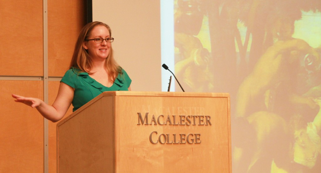 Sociologist Lisa Wade discussed her research on hook up culture Tuesday. 