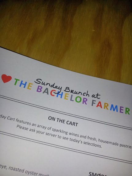 The Sunday Brunch Menu from ‘The Bachelor Farmer’. The restaurant opened in 2011 and is owned by Eric and Andrew Dayton.  The Bachelor Farmer serves fresh food that honors Minnesota’s Nordic heritage. Sunday brunch runs from 10am until 2pm.