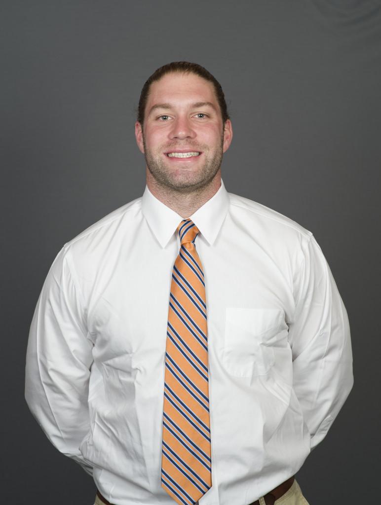 Coach James Rosenbury draws equally on his energy and enthusiasm and on his experience as a football player and coach as he leads the dynamic Macalester special teams unit. Photo courtesy of Macalester Athletics.