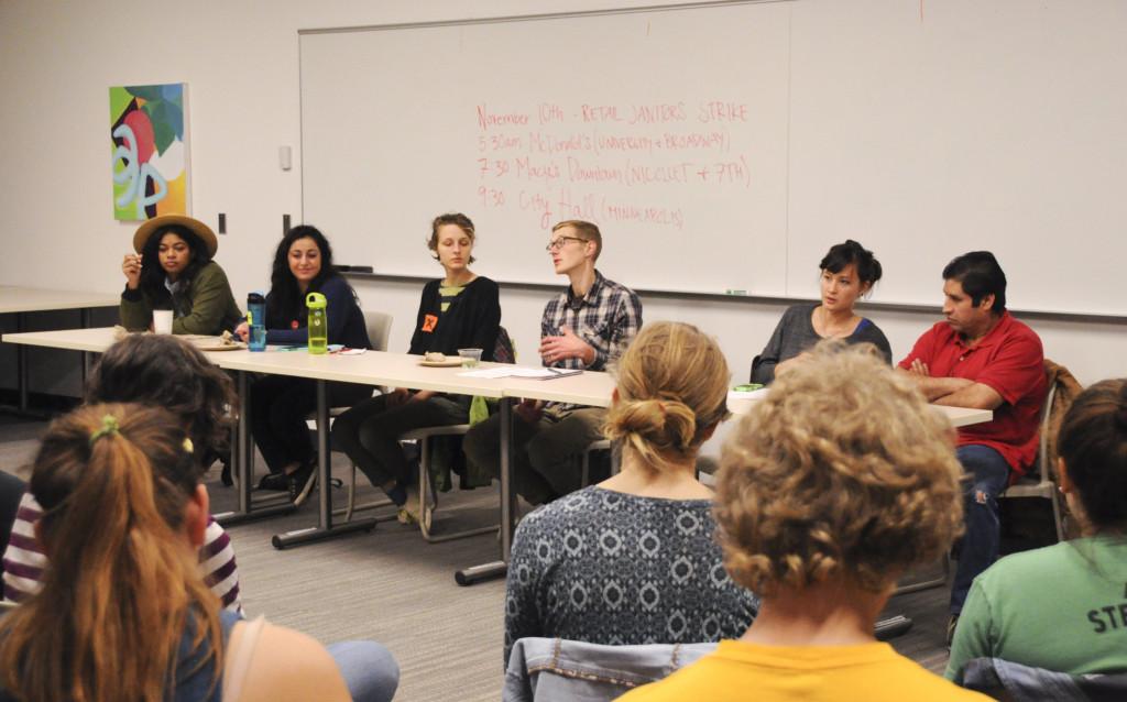 From left to right: Mica Grimm, Mahyan Sorour, Paige Carlson, Erik Kopola, Susan Kikuchi and Pascual Tapia