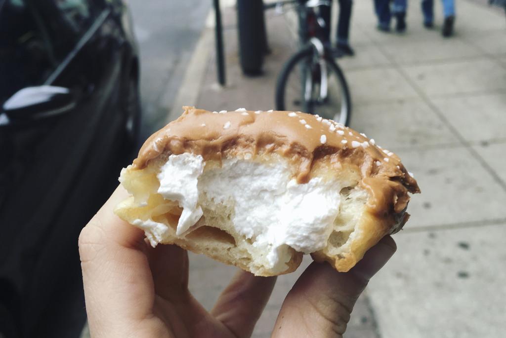 Salted caramel donut from Beiler’s in Philly. Photo courtesy of Kate Rhodes ’17.