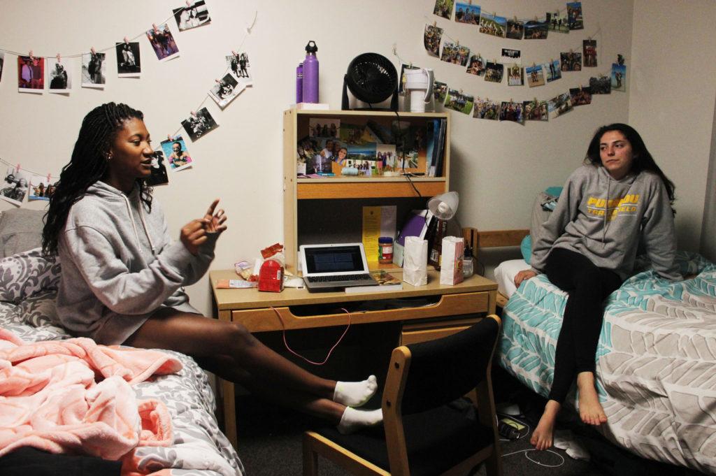 Living with a roommate can be a nerve-wracking experience! Photo by Morgan Solander ’20.