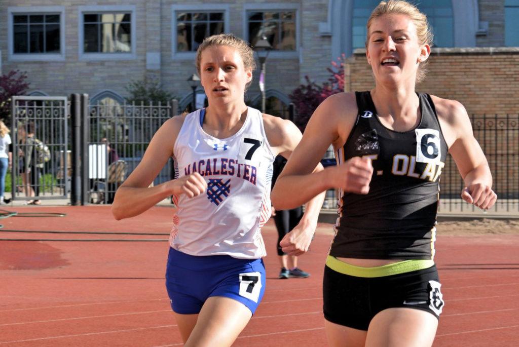 Assistant Women’s Cross Country Coach Sarah Jonathan ’16 holds Macalester’s record for the 3,000m steeplechase. Photos courtesy of Sarah Jonathan ’16.