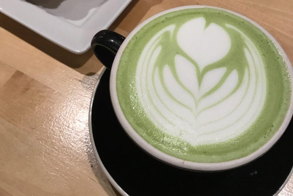 Matcha+Latte+with+croissant.+Photos+by+Meera+Singh+%E2%80%9919.