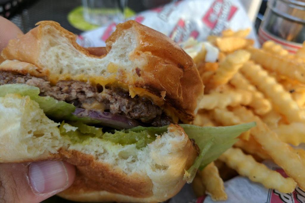 The Groveland Tap’s $2.49 burger are offered every Monday between 6 p.m. and 10 p.m. Photo by Henry Nieberg, ‘19