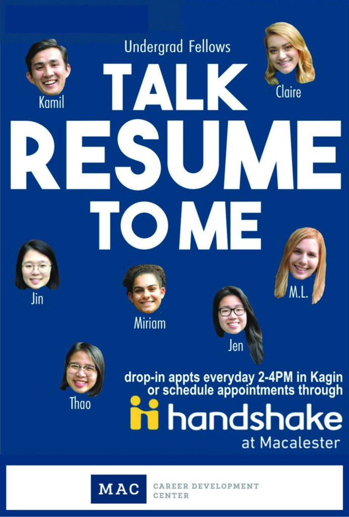Resume poster for Mac Weekly