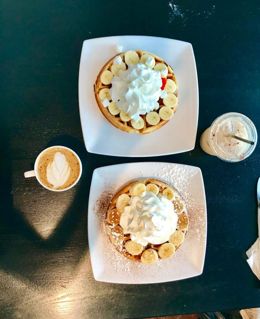 The Fat Albert and a custom made waffle with strawberries and bananas. Photo by Maya Siskin-Lavine ’20. 