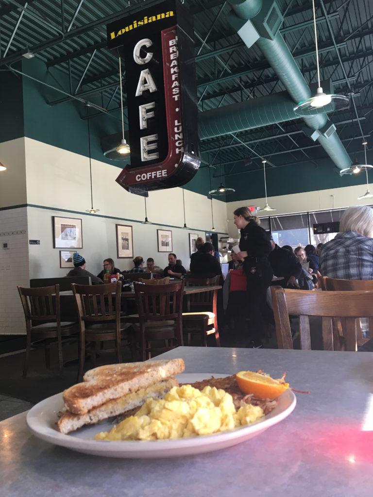 The classic eggs, hash browns, and toast. Photo by Julia Carpenter ’20. 