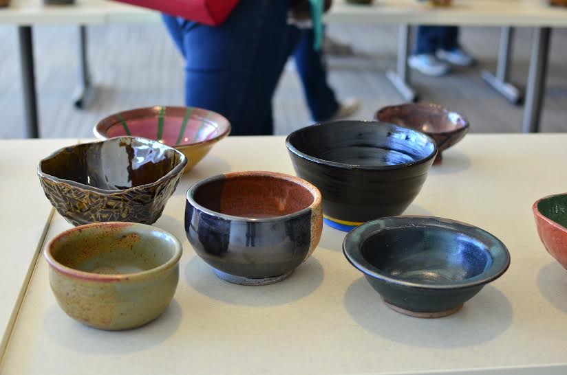 Some+of+the+handmade+bowls+sold+at+the+Gary+Erickson+Empty+Bowls+fundraiser+on+March+25th.+Photo+by+Molly+Flerlage
