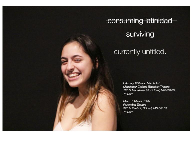 Gretta Marston-Lari ’21 in “currently untitled.” Photo courtesy of Em Friedman ’21.