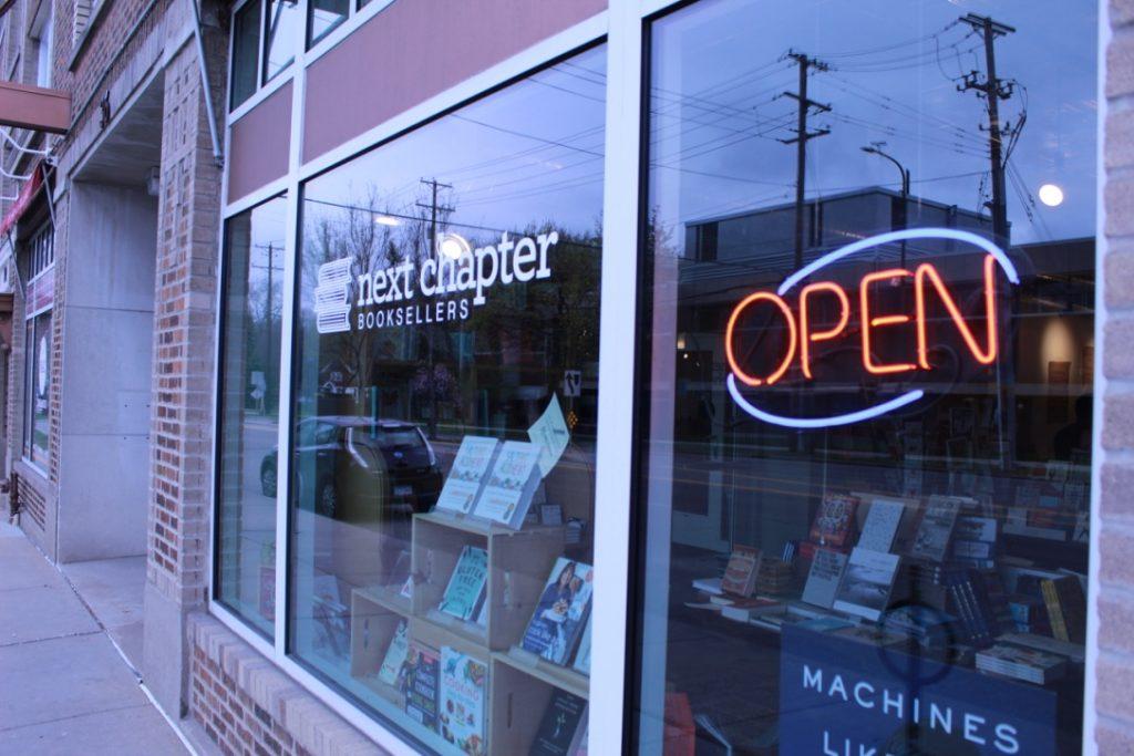 The storefront of the newly renamed Next Chapter Books. Photo by Rebecca Edwards 21.