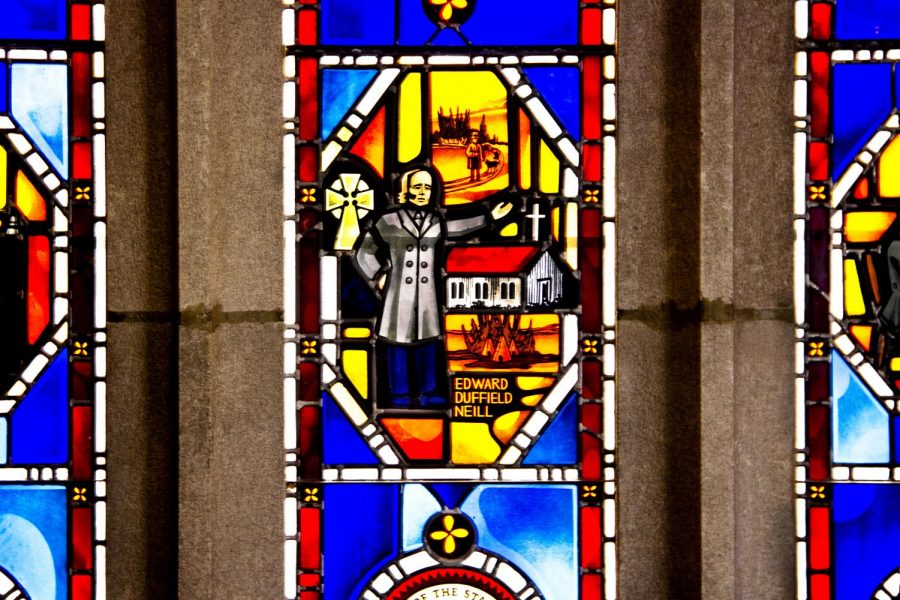 The Edward Duffield Neill Window at The House of Hope Presbyterian Church. Photo by Celia Johnson ’22. 
