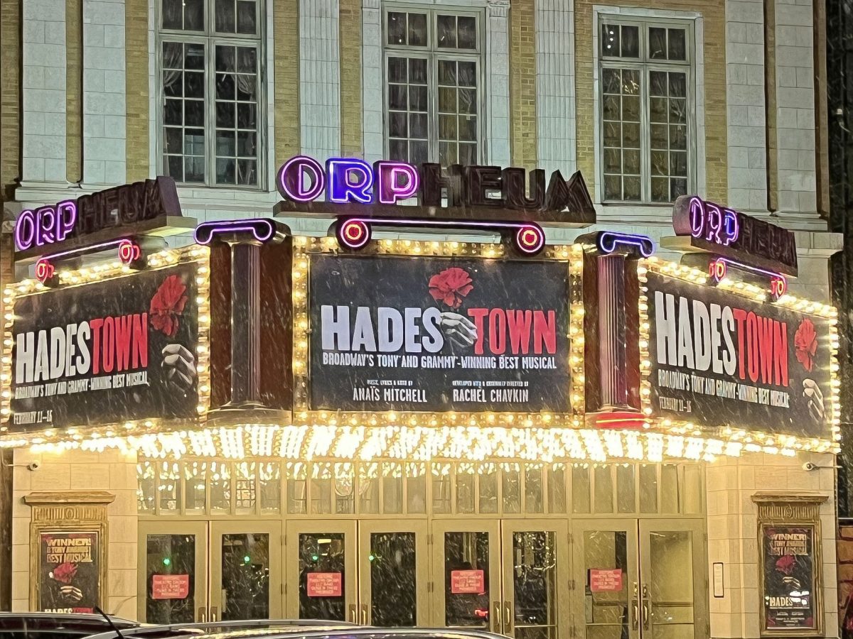 Marquee outside of the Orpheum Theater in Minneapolis. 