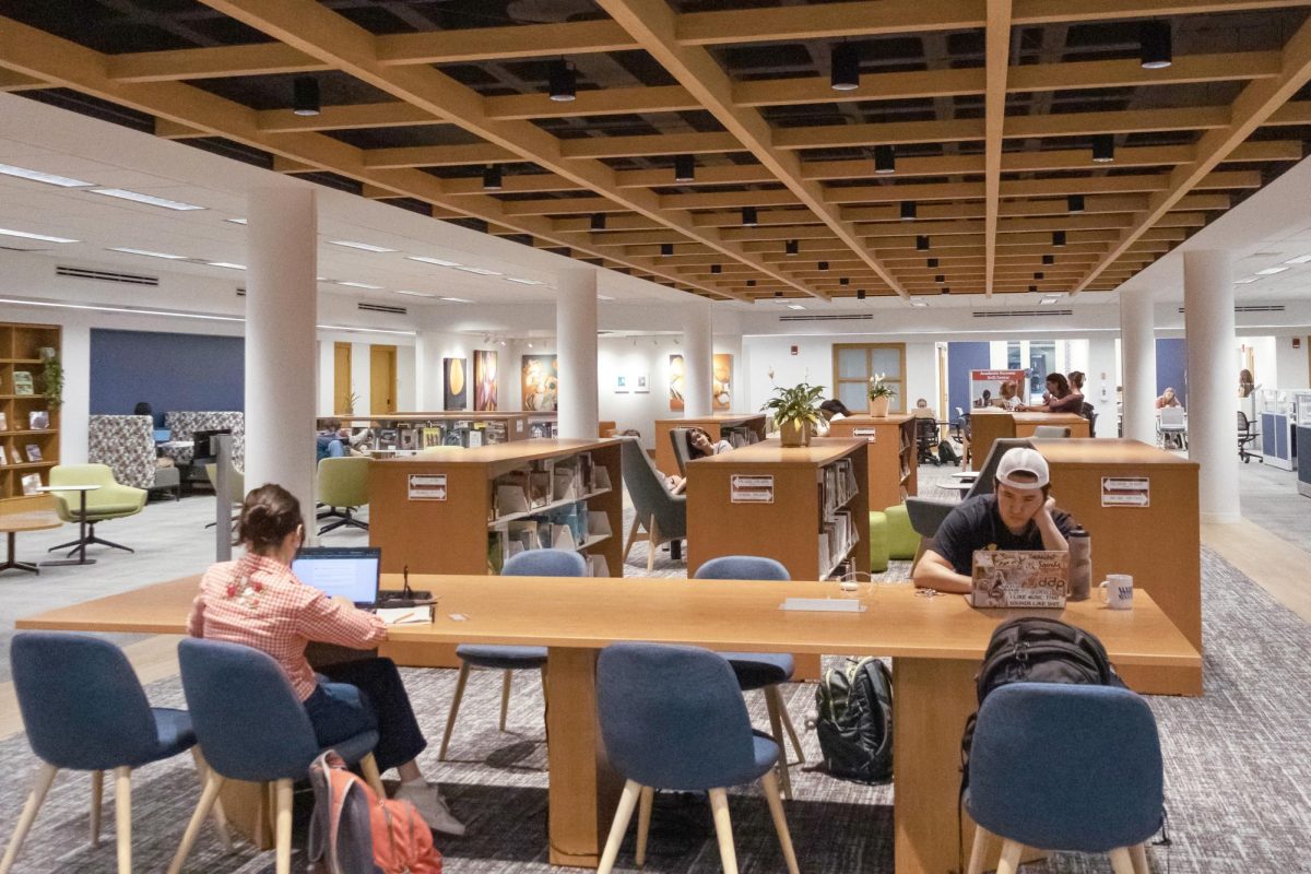Newly renovated library.