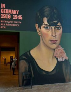 “Sonja” at the entrance to the “In Germany” exbihit at the Minneapolis
Institute of Art. Photo by Owen Honour ’26