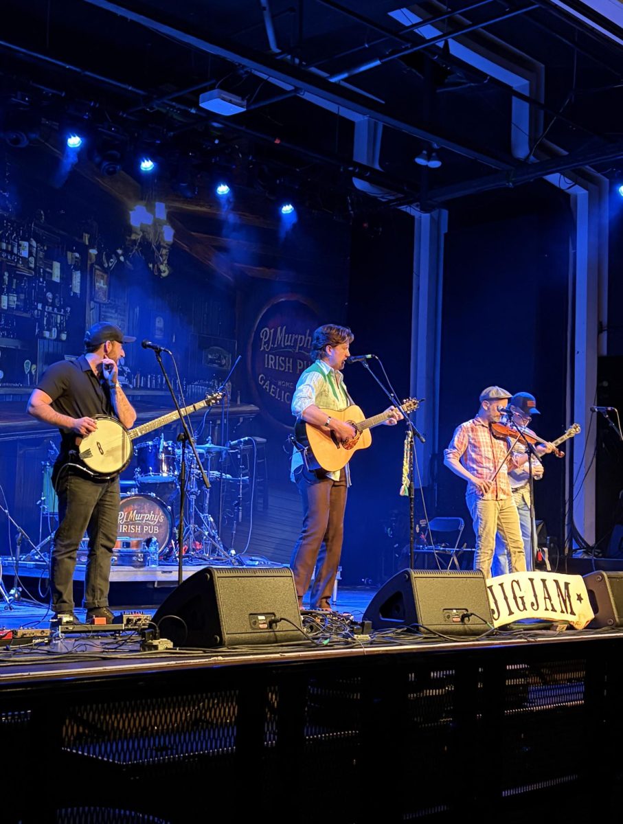 JigJam performs at Varsity Theater. Photo by Finley Roman ’28